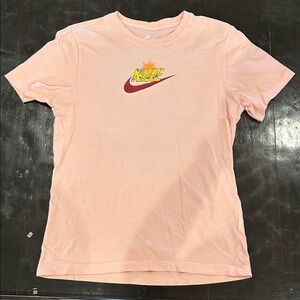 Nike Light Pink Tee with Graphic Logo